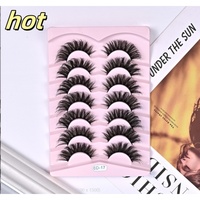 hair eyelashes Upper eyelashyelashes and fadvan ultra thin sheet series artificial eyelashes  Eyelashes Y false eyelashes set