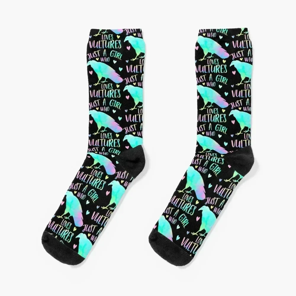 

Just a Girl who loves Vultures Socks custom funny sock Antiskid soccer crazy Socks Ladies Men's