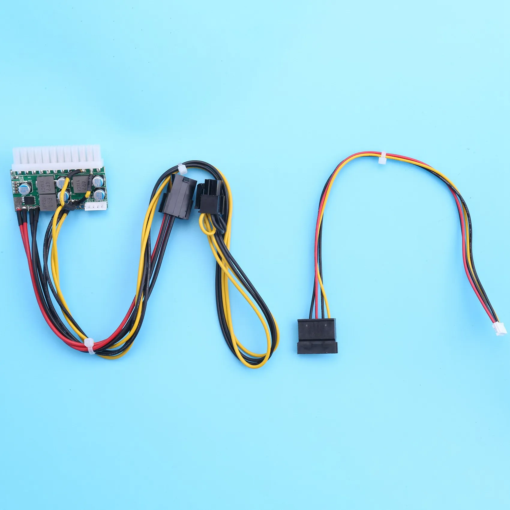 RISEN PCI-E 6PIN Entrada DC 12V 300W DC-ATX-300W 24Pin PICO ATX Switch PSU Módulo de fuente de alimentación