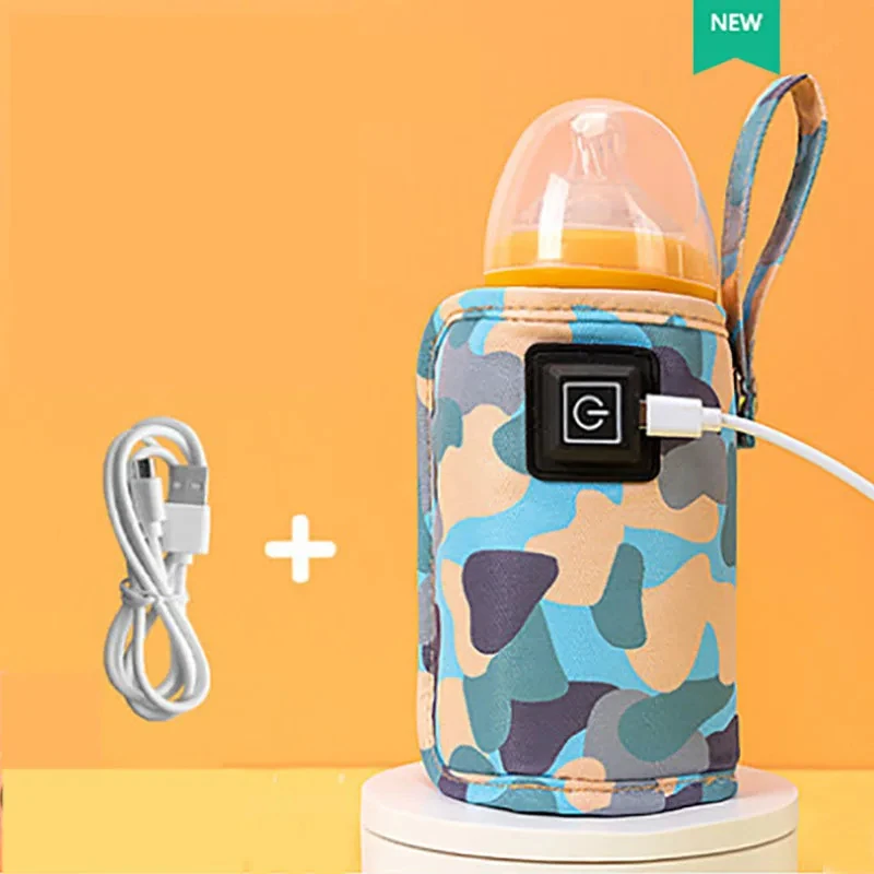 Baby Bottle Warmer 3-speed adjustment Baby Bottle Cup Warmer Car Portable USB Bottle Warmer Baby and Children Outdoor Travel