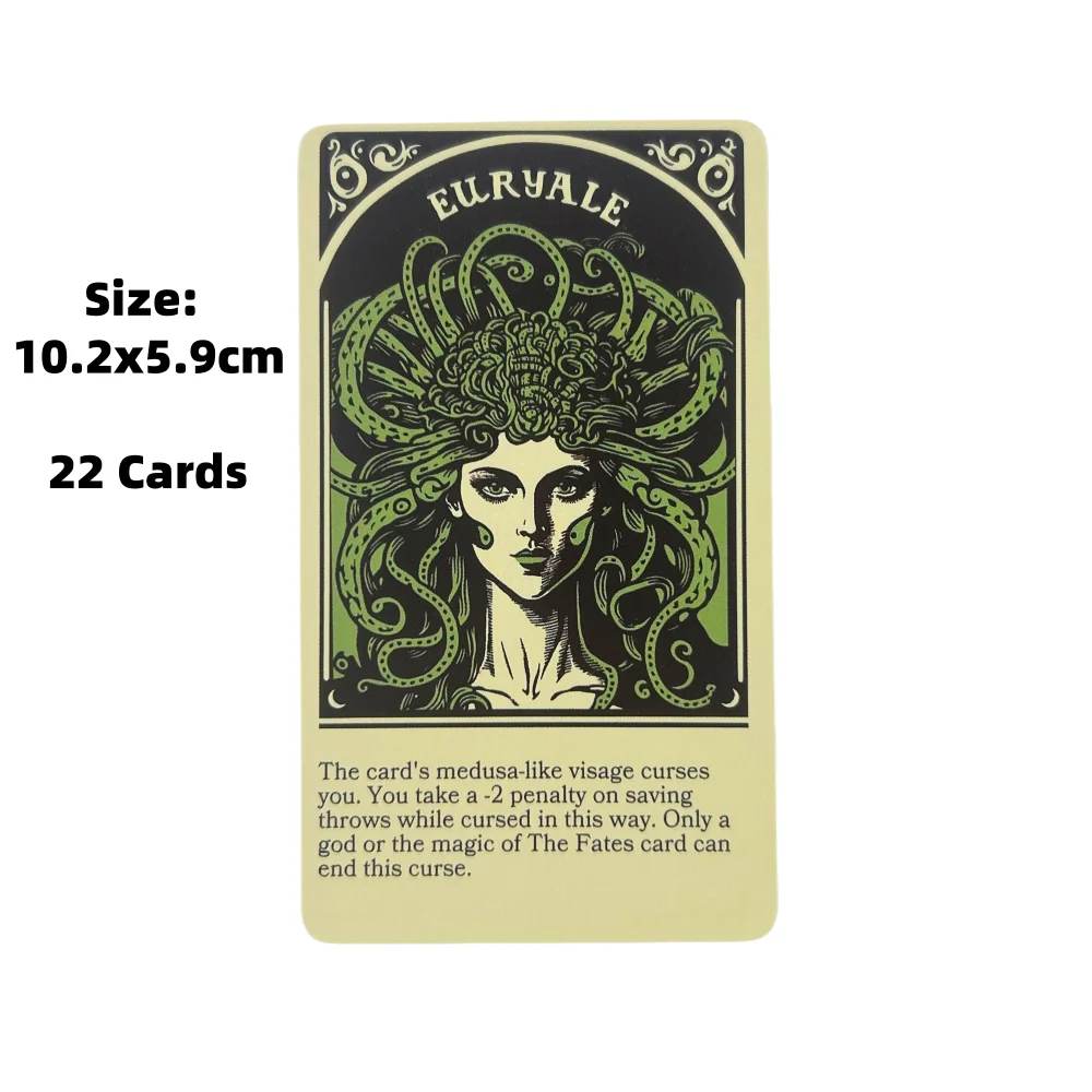 많은 것들의 덱 오라클 카드 22개의 타로 영어 점술 에디션 덱 보드 게임