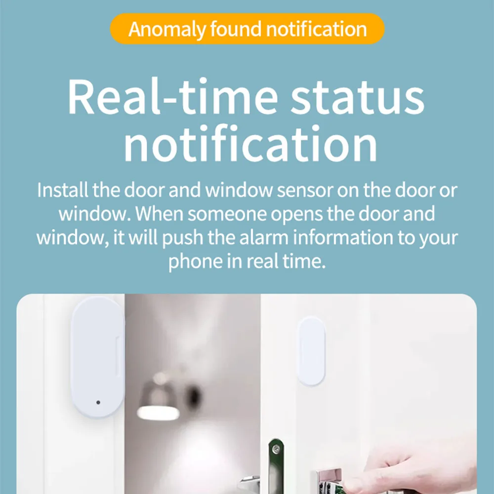 Tuya Smart ZigBee Door Window Contact Sensor Wireless Detectors Open/Close Support Zigbee2mqtt Home Assistant