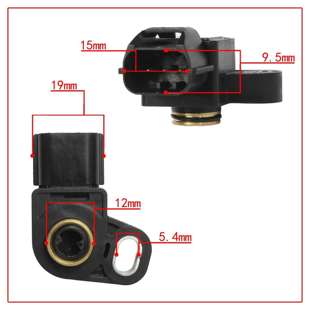 TPS Throttle Position Sensor  For DL650 V-Strom SV650 SFV650 DL1000 LC135 Sniper YFZ450 YBR125 13580-27G21 13580-27G20
