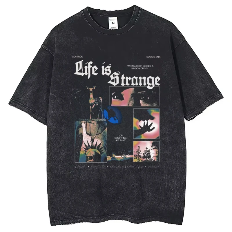 

Life Is Strange Cotton T-shirt Short Sleeve Custom Man T-shirts Mens Tshirt Hip Hop Streetwear New Arrival Male Clothes