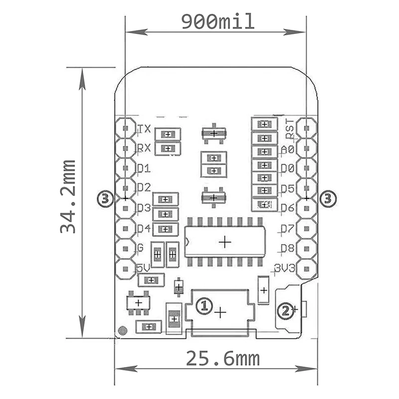 5 قطعة ESP8266 ESP-12F Nodemcu Mini D1 وحدة Wemos Lua Wifi لوحة تطوير الإنترنت لـ Wemos D1 Mini