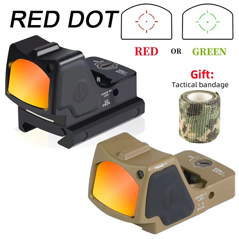 

Tactical Reflex Outdoor Hunting Mini Red Dot Optic Sight for GLOCK Pistol Sight Rifle Airsoft 20mm Picatinny Rail Mount AR15 M4