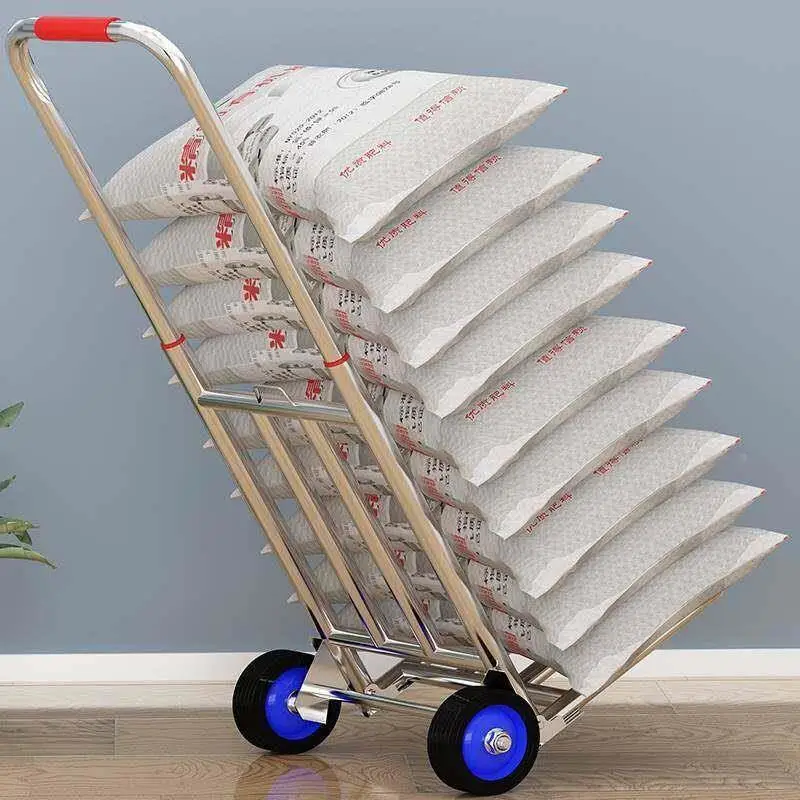 stainless-steel-portable-shopping-cart-small-hand-pulled-vegetable-buying-car-cargo-pulling-miniature-trolley-family-housewife