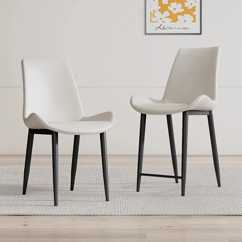 Customized heightened dining chair with a sitting height of  Island counter bar chair Light luxury household backrest high stool