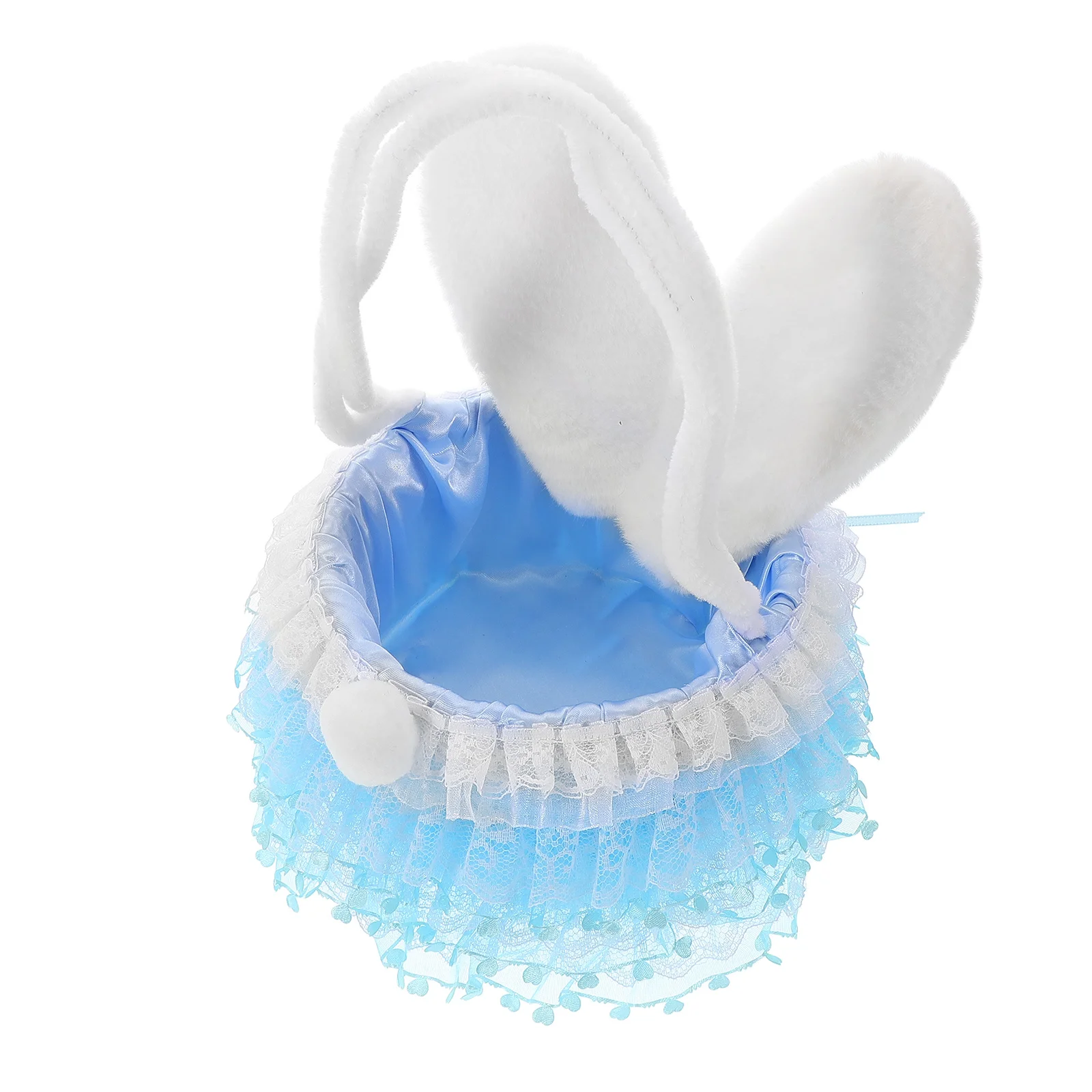 

Easter Bunny Flower Basket Handmade Candy Storage Baskets Floral Egg Bag Child Party Favors Durable Vegetable Bridal