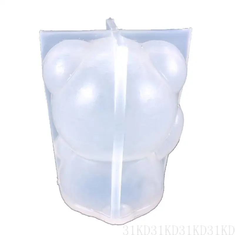 

31KD Bear Silicone Mold Bowknot Bear Aromatherapy-Soap Plaster-Resin Mould Scented Making Home-Decor