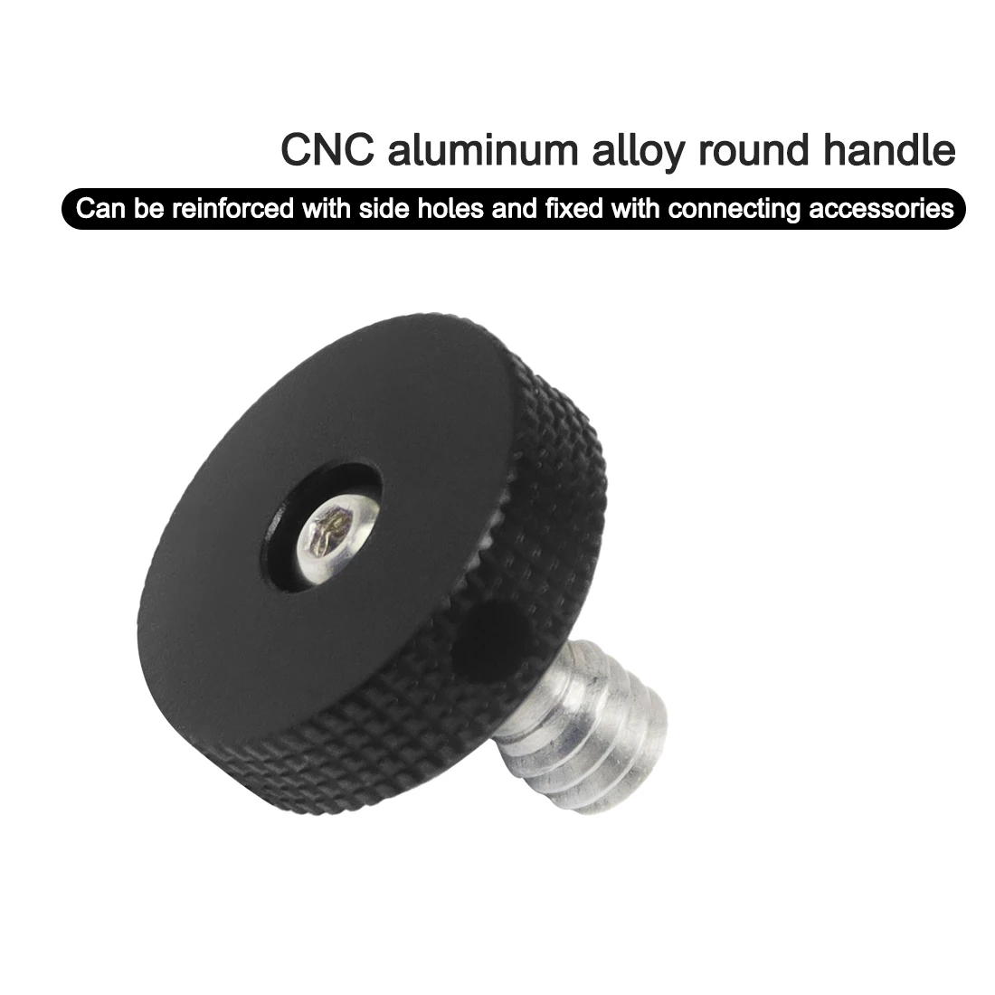2 stücke 1/4 "Edelstahl Schraube CNC Daumen Knopf Stativ Kamera Stehen Blitzlicht Montage Adapter DSLR Schnell Release platte Halterung – Detail 6