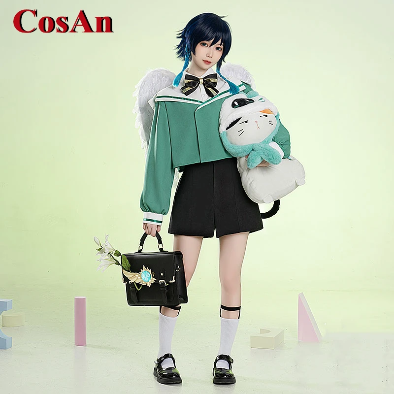 CosAn Game Genshin Impact Venti Cosplay Costume Childlike Series Lovely Sweet Uniform Activity Party Role Play Clothing