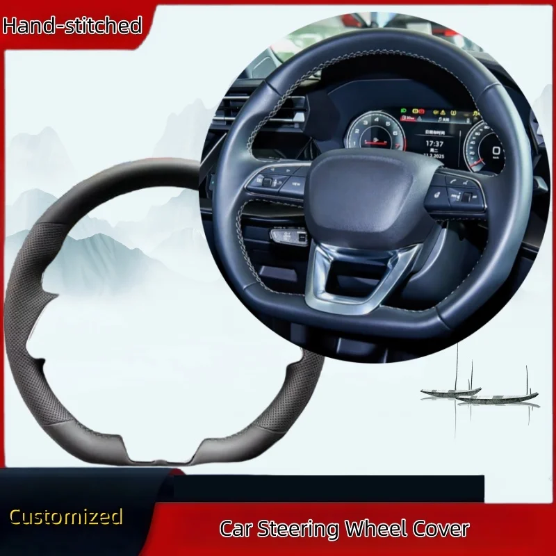 

DIY Hand-Stitched Custom High-quality Microfiber Leather Steering Wheel Cover For Audi A3 A4 A6 A5 A1 Tt Q3 8p B8 B6 B7