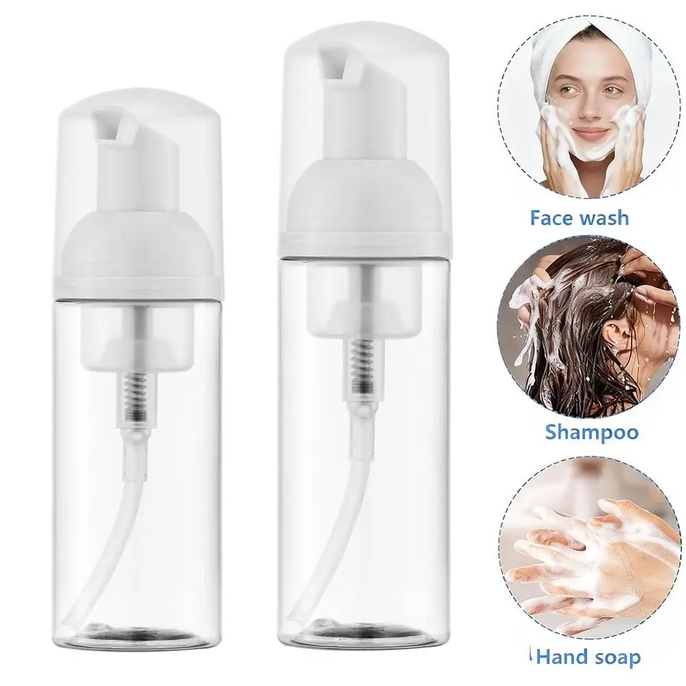 Portable 30/50ml Foam Pump Bottle Clear Plastic Empty Bottle Empty Soap Bottle Cosmetics Packaging