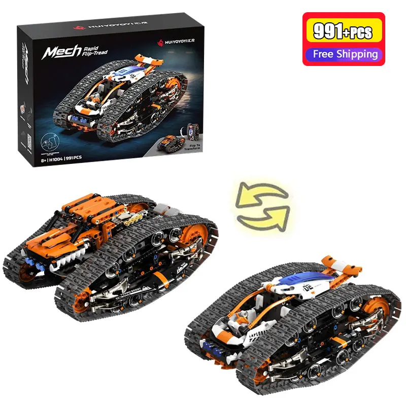 991PCS City Technical RC Car Building Blocks APP Programmable Off-Road Vehicle Double Sided Stunt Bricks Educational Toys Gift