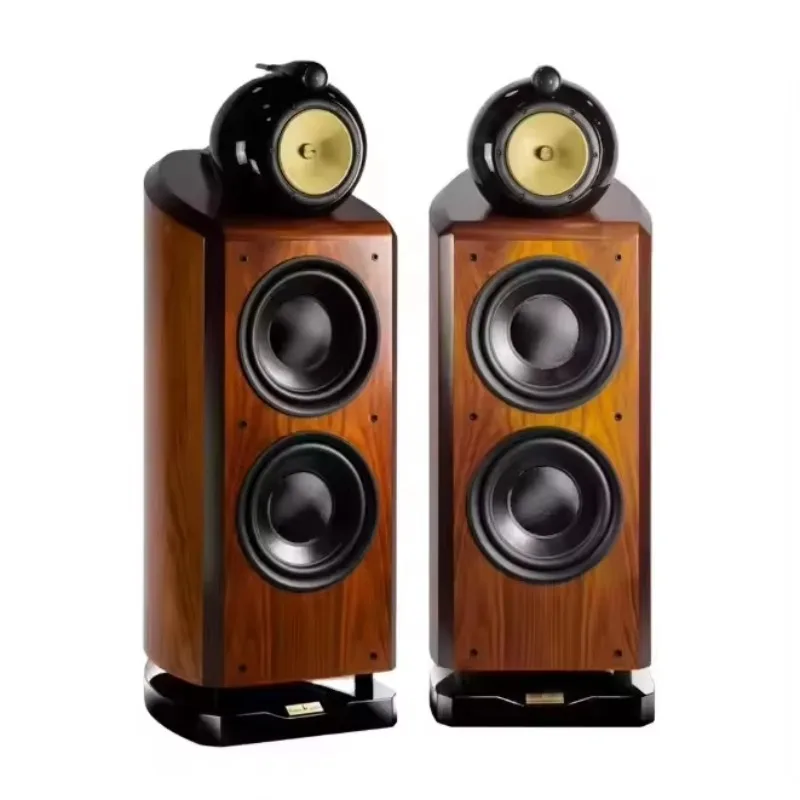 

M-10(4G) Floor Speaker Tower Speaker Wooden Case Passive None-Battery Lossless