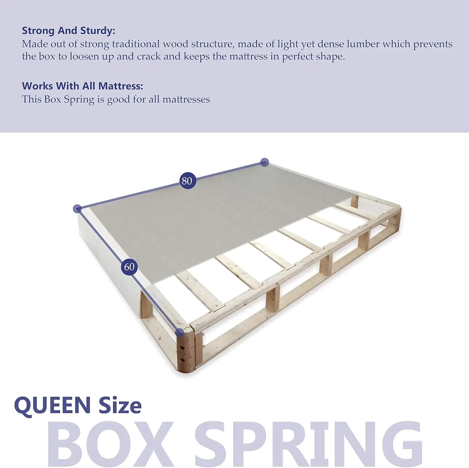 Spinal Solution 8-inch Wood Split Traditional Box Spring/Foundation for Mattress Set