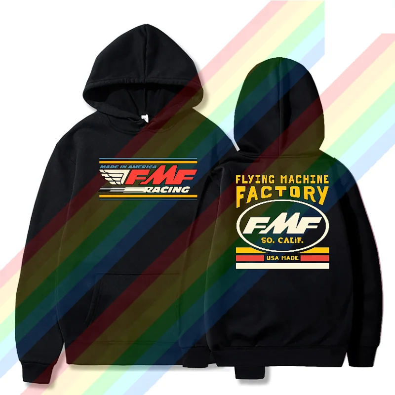 FMF Racing Exhaust Ama Motocross Theme Pullovers Men's Hoodies Hooded Sweatshirt Essentials Hoodie Sweatshirts Cool Y2k S-X3L