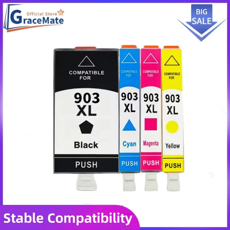 GraceMate Compatible for HP903 907 903XL 907XL HP903XL HP907XL OfficeJet 6950 6960 6961 6963 6964 6965 6970 6975 Printer