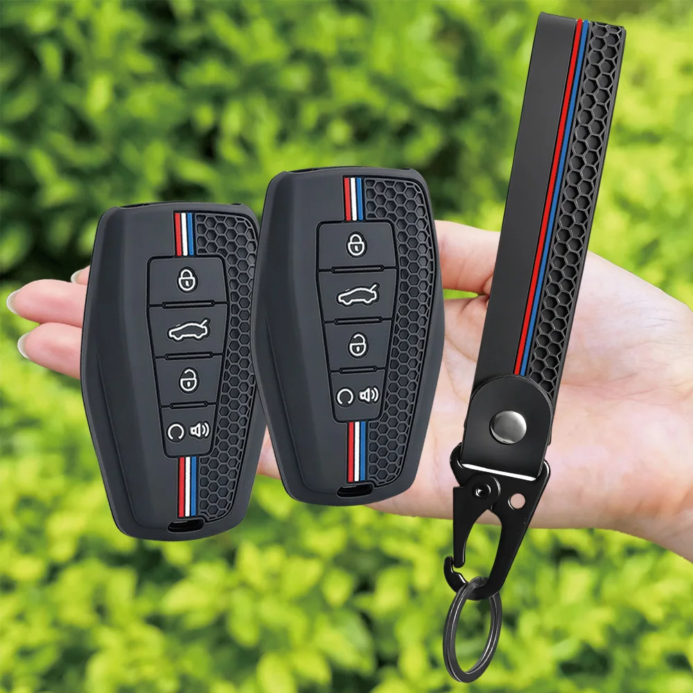 For Geely Coolray Emgrand GT GS S Monjaro Atlas Pro Azkarra Okavango Tugella Silicone Remote Key Case
