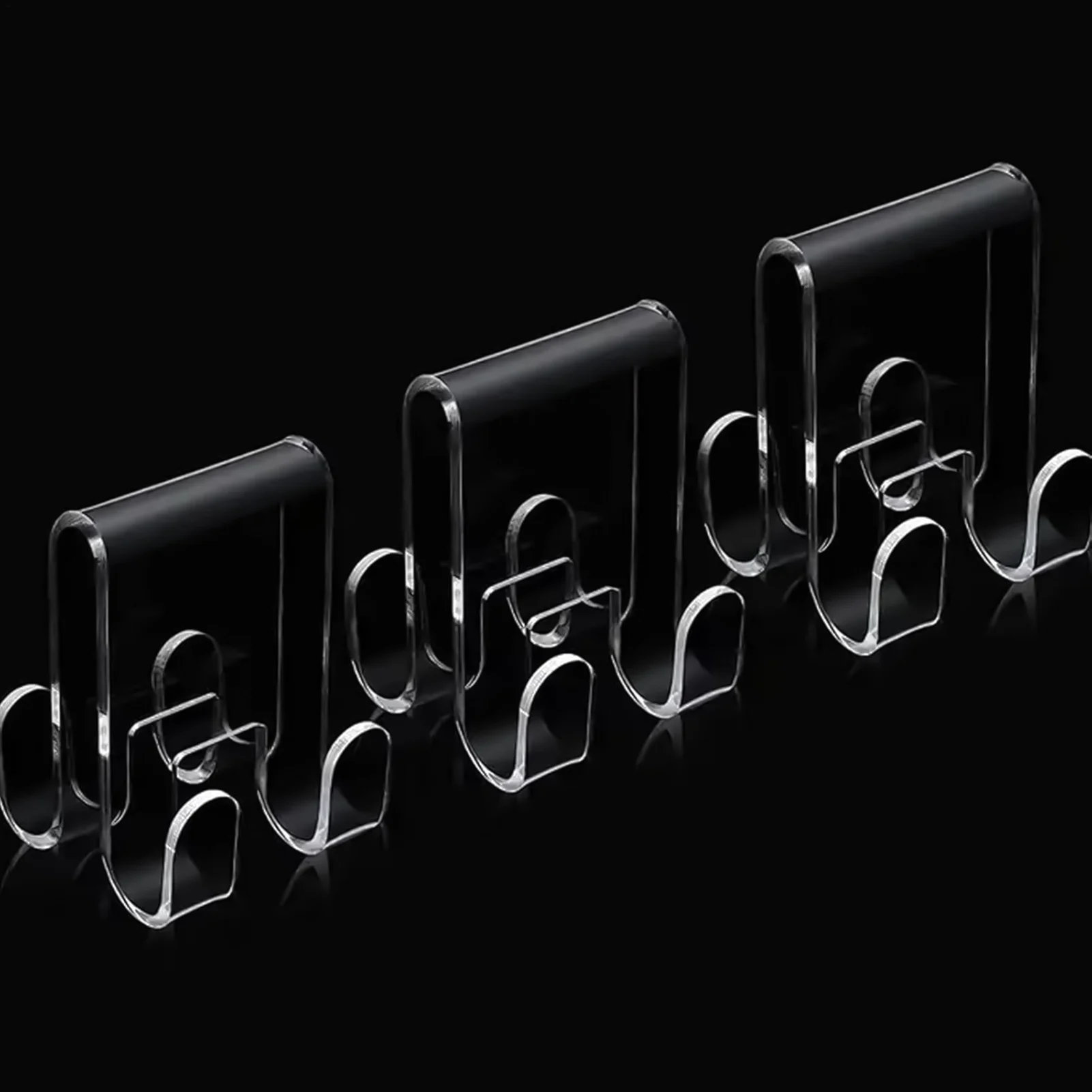 Shower Door Hooks Behind Door Towel Rack Towel and Coats Hanger Nonstick and Non-punching Over the Door Bathroom Accessories