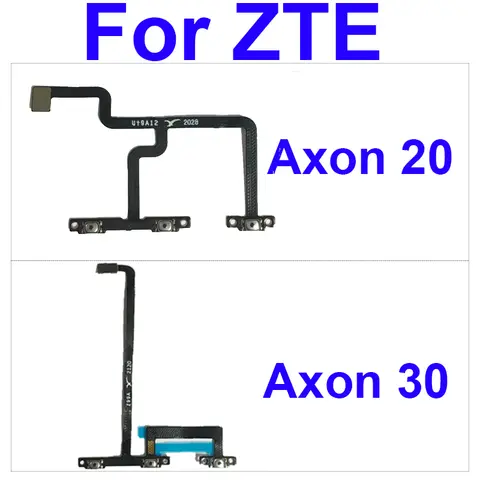 Power Volume Flex Cable For ZTE Axon 20 Axon 30 Volume Power Side Buttons Switch Flex Ribbon Spare Parts