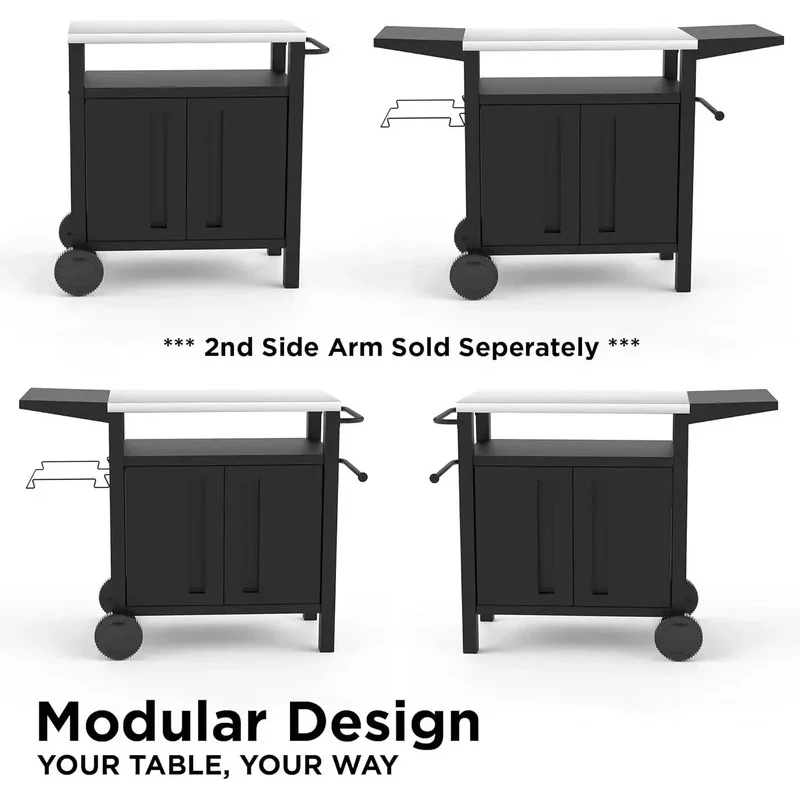 Hot Salhot Sale Cart Outdoor With Storage - BBQ , Bar Patio Kitchen Island Prep Stand Cinet
