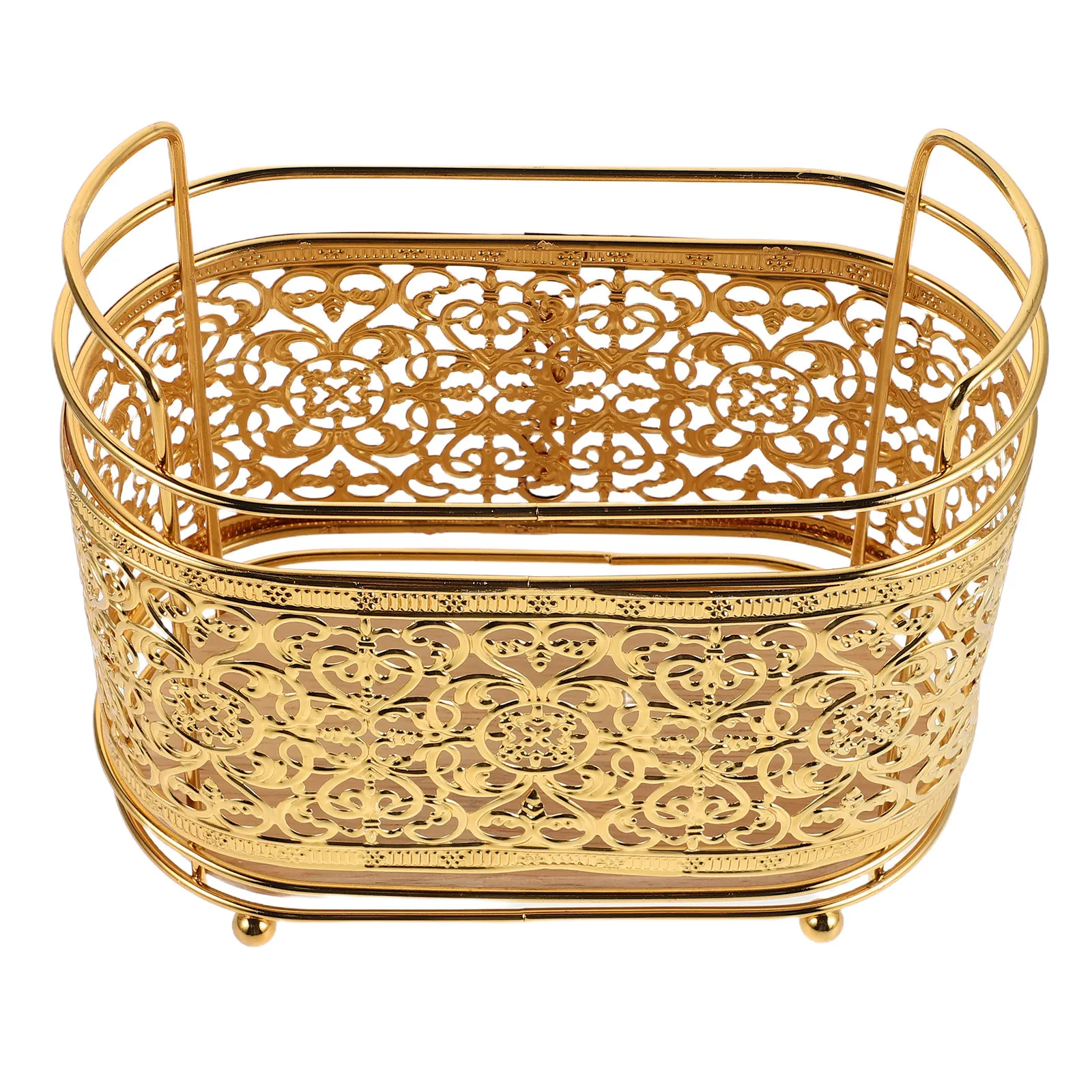 Luxury Metal Makeup Brushes Organizer Desktop Stand for Women Vanity Office Beauty Studio Paint Brush Rack Accessories