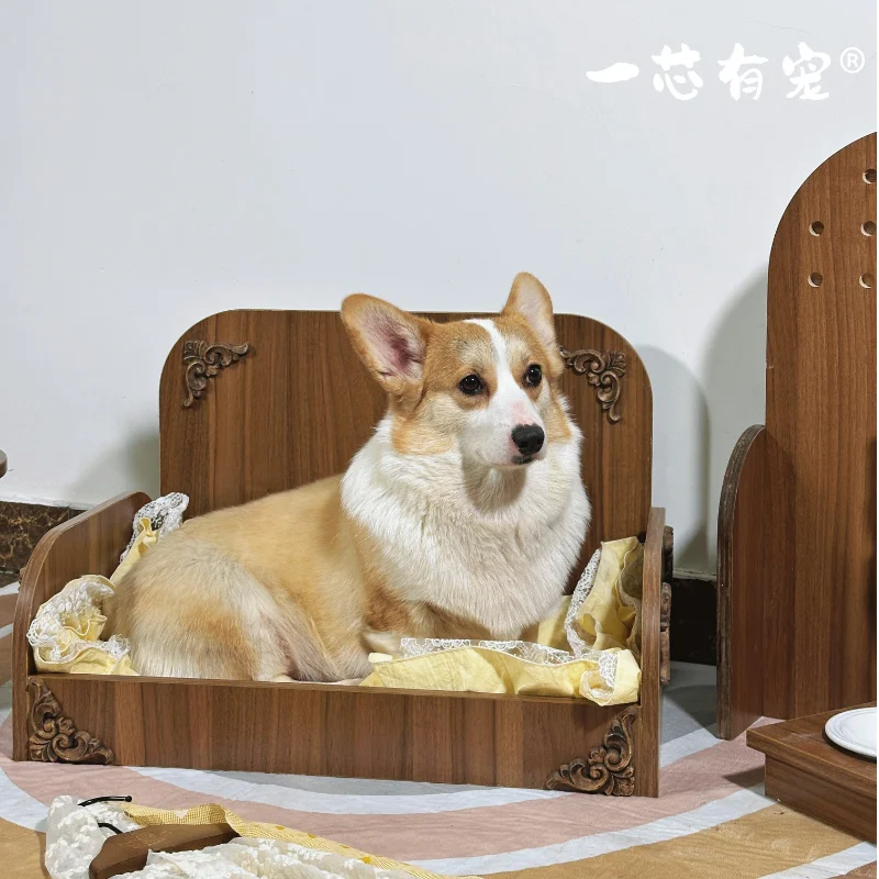 

One core pet ® walnut pet sofa dog recliner cat bed
