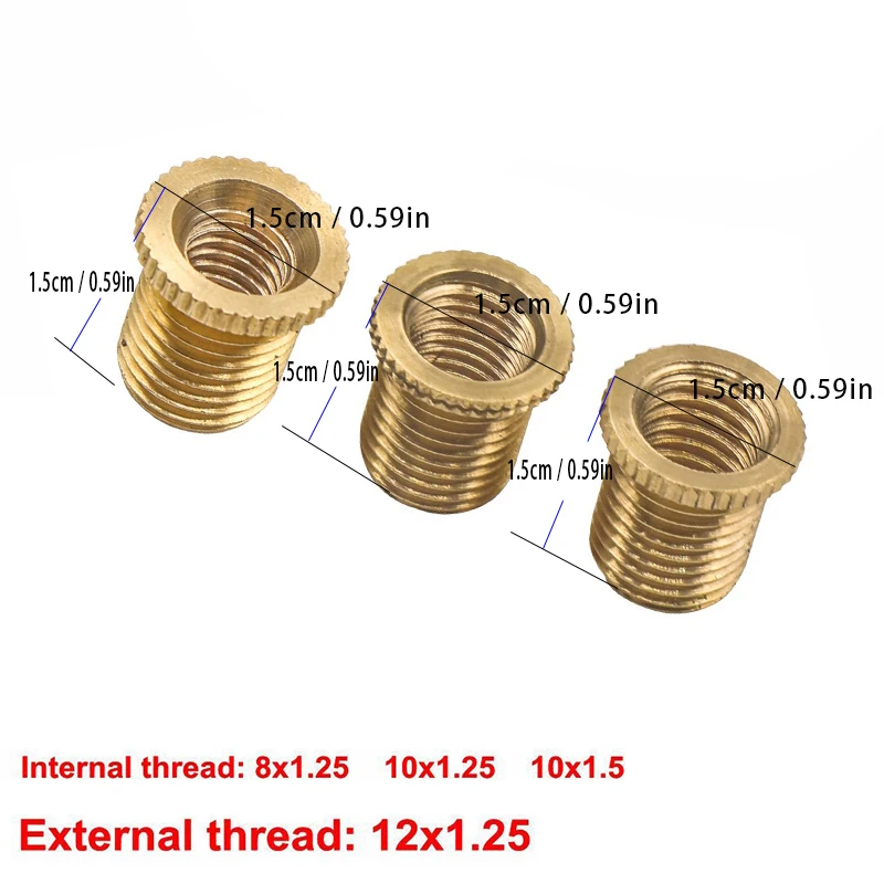 Car Universal Auto Gear Stick Shift Shifter Knob Boot Retainer Screw Adapter M8X1.25 M10X1.25 M10X1.5 Thread Shift Knob Adapter