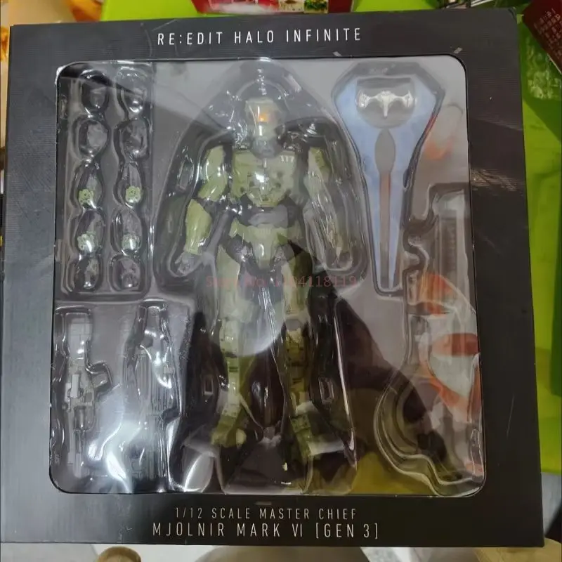 Sentinel maître chef 18 cm PVC figurine Anime Collection modèle Mjolnir Mk VI SV poupée mobile jouets pour John117 S117