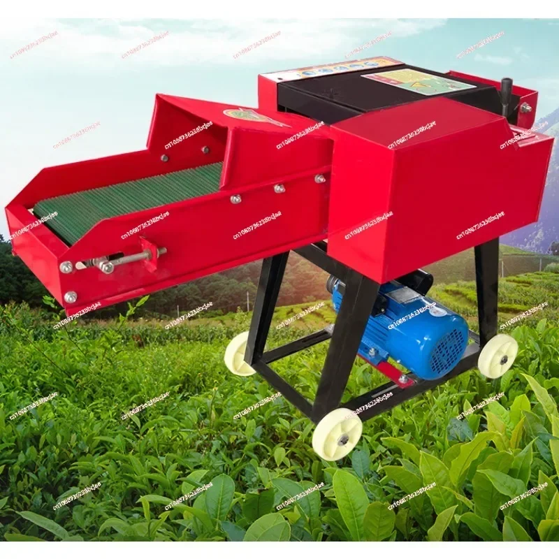 Household Small Chaffcutter Corn Straw Cattle Sheep Feed Grass Dual-Use Electric Shredder