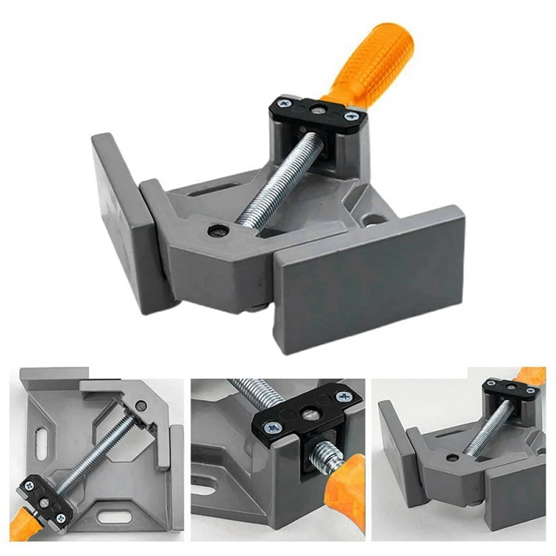 TOP 90 Degree Angle Clamp Quick Fixed Fish Tank Glass Woodworking Picture Frame Clamp Multi-Function Positioning Tightener