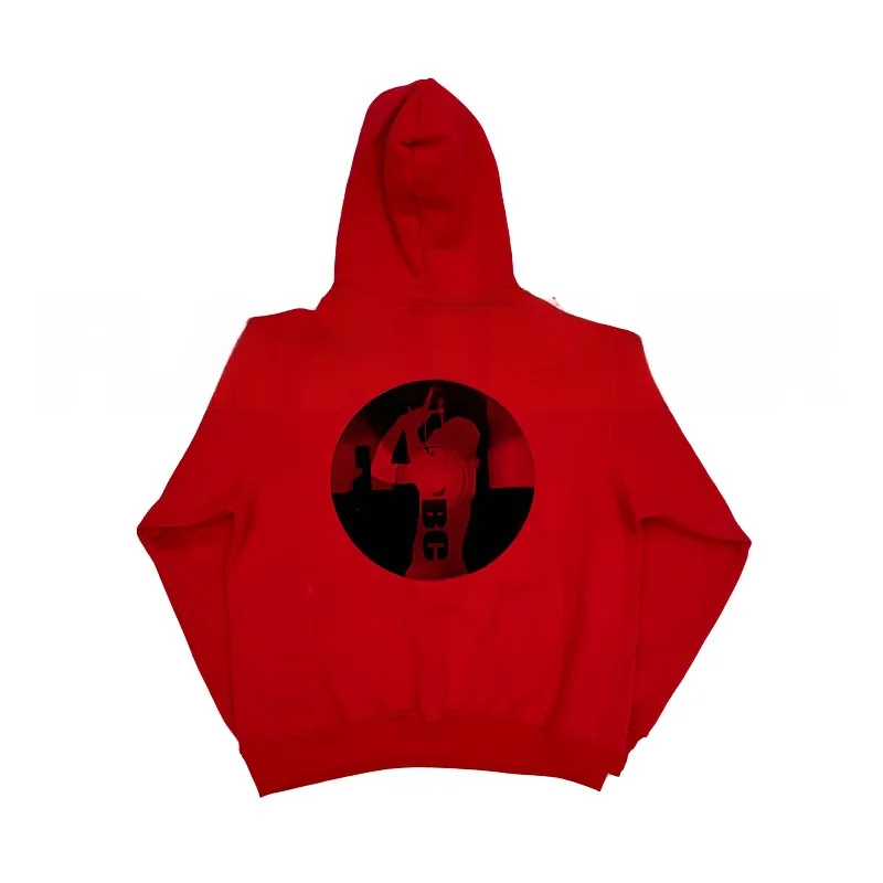 

Толстовка с капюшоном ограниченного выпуска PBC Opium Playboicarti ALL RED с принтом альбома Long Sve ex Повседневная одежда из смеси хлопка и полиэстера