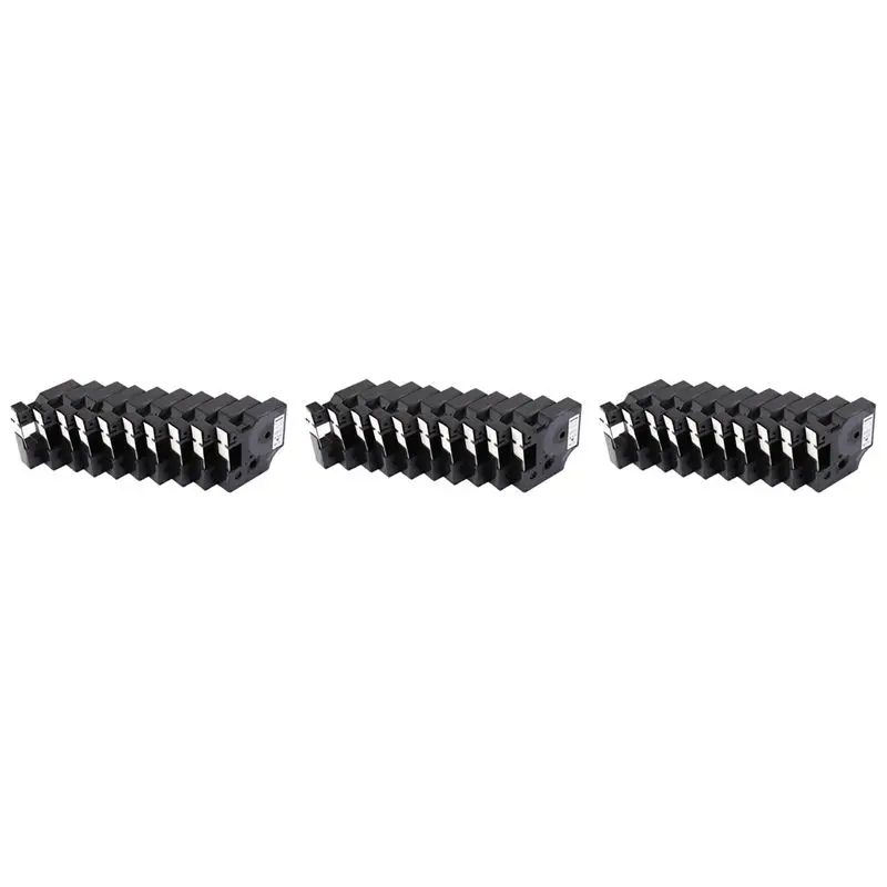 Efficient 30Pcs Compatible For Dymo D1 Label Maker/Tape 45013 Black On White Label Ribbons Compatible For Dymo Label Manager