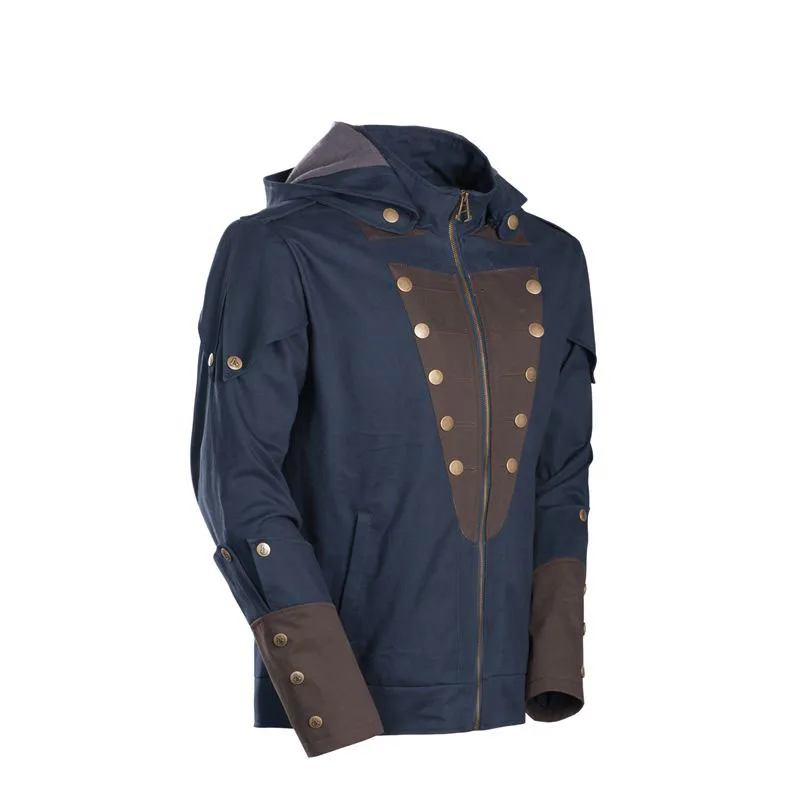 أزياء أرنو فيكتور دوريان التأثيرية للرجال معطف موحد للمعركة الرجعية للهالوين كرنفال حفلة المحارب ملابس الشارع الشهير