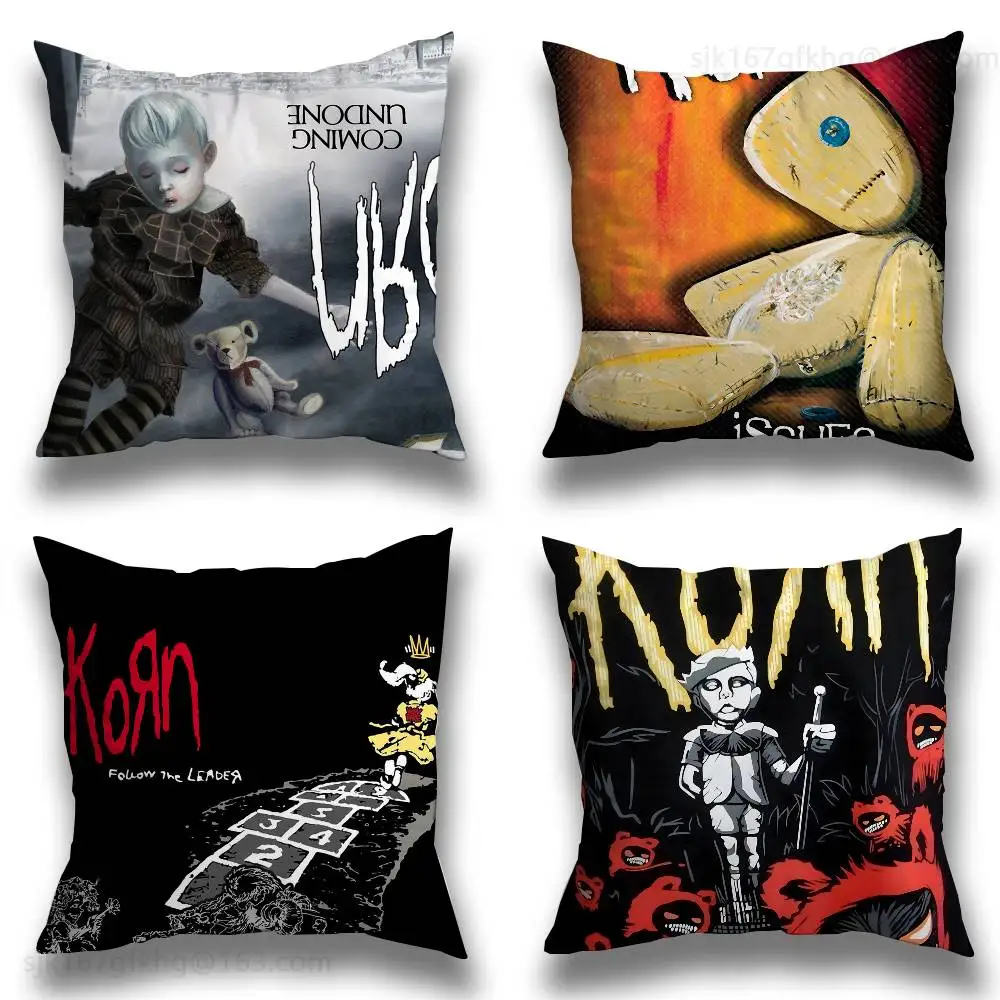 

K-Korn Band Pillow Case Sofa Living Room Bedroom Headboard Backrest Cushion Square Cushion Nap Time