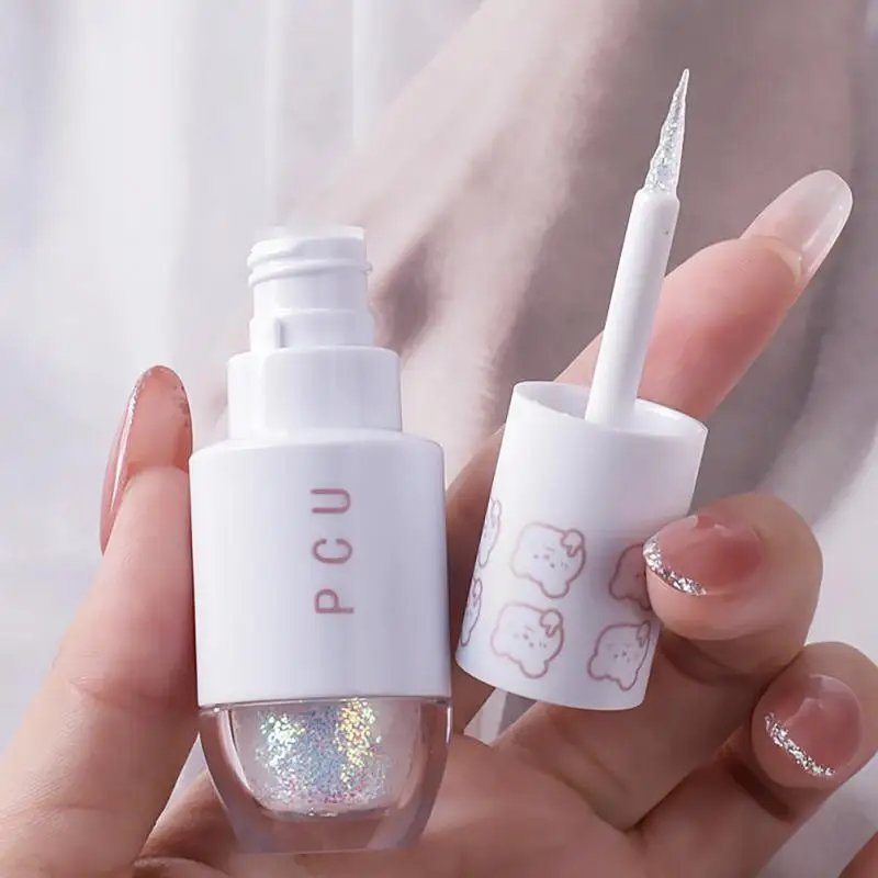 Sombra de ojos de diamante de 4 colores, brillo de Metal, brillo, sombra de ojos líquida única, maquillaje, cosméticos de belleza