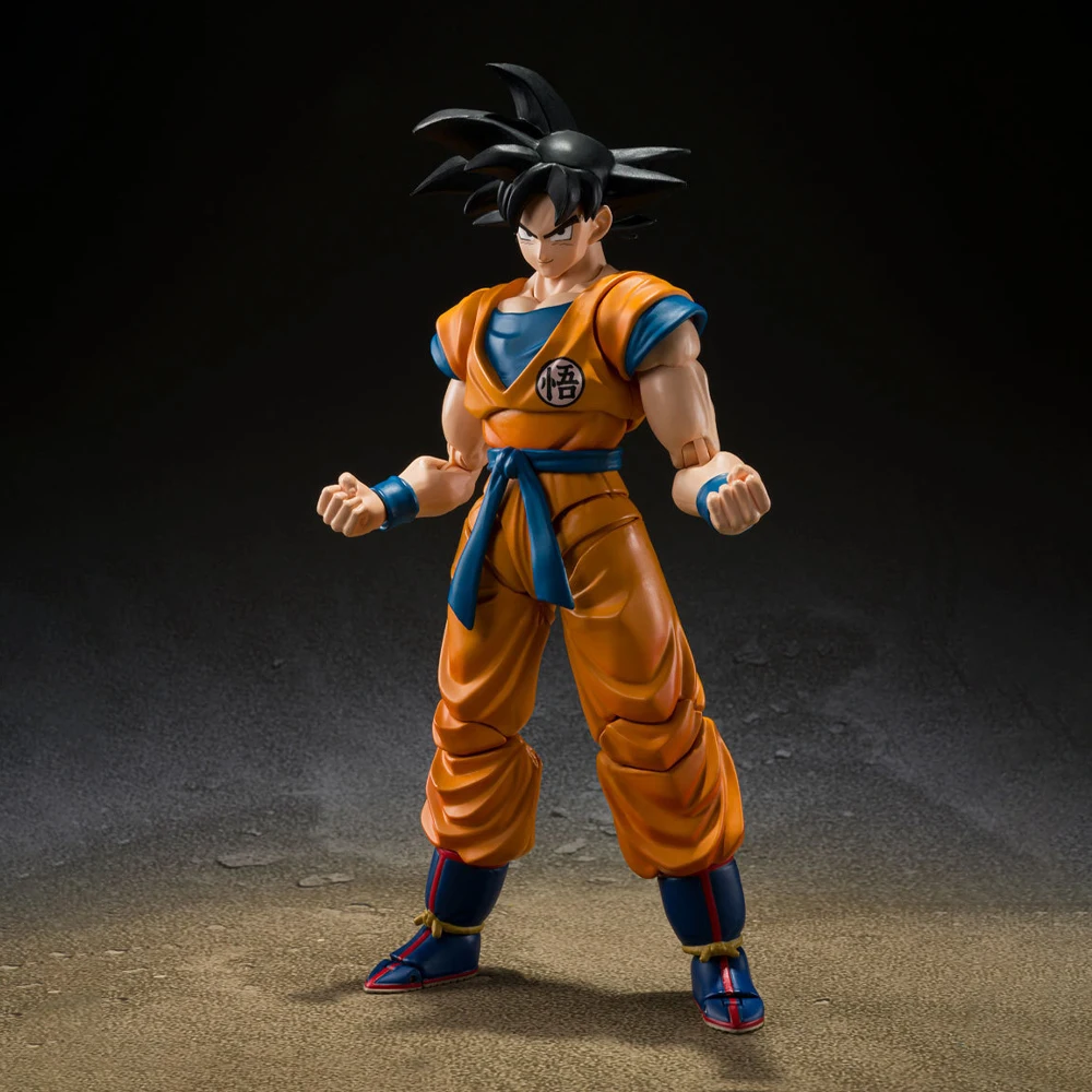 In Stock Original Bandai SHFiguarts Dragon Ball Super Super Hero Son Goku Figure Anime Genuine Action Model Toy