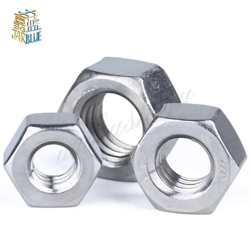 100Pcs DIN934 M11.2 M1.4 M1.6 M2 M2.5 M3 M4 Carbon Steel Hex Nut Hexagon Nuts Metric Thread Suit For Screws Bolts