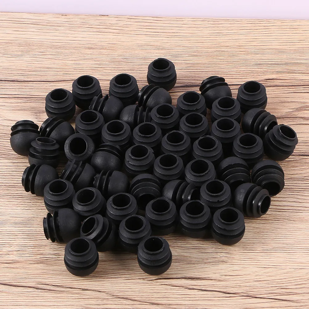 50Pcs Furniture Leg Plug Plastic Round Chair Leg Caps Table Foot Sliders Chair Glide Covers Floor Protector Inserts for Home