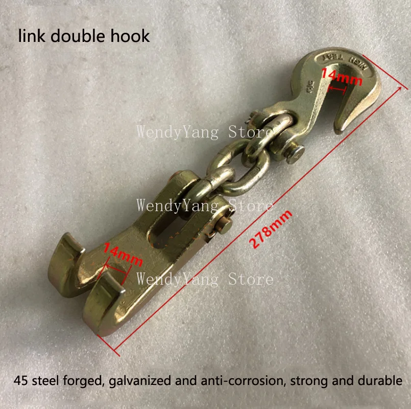 Durable Link Double Hook Self-Tightening Clamp Auto Car Body Repair Pull Clamp Equipment Frame Back Pulling Collision Repair Mac