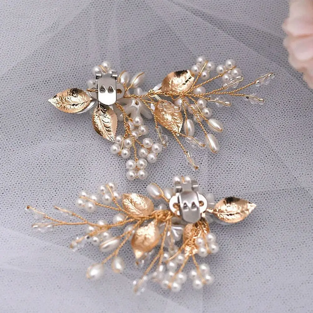 1 Pair Rhinestone Shoe Clips Buckles Crystal Flower Shoe Charms Ornaments Wedding Party Boots Decoration for Women Girls