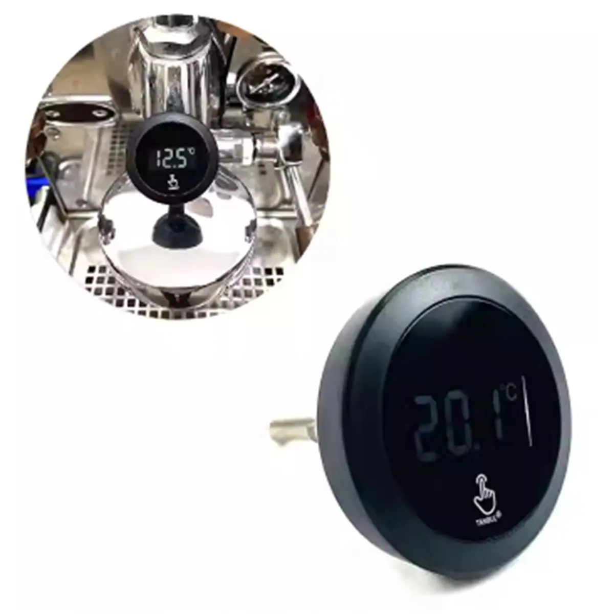 LNHF LCD Digital Coffee Maker Temperature Sensor Thermometer for E61 Group Head Espresso Coffee Machines Monitor