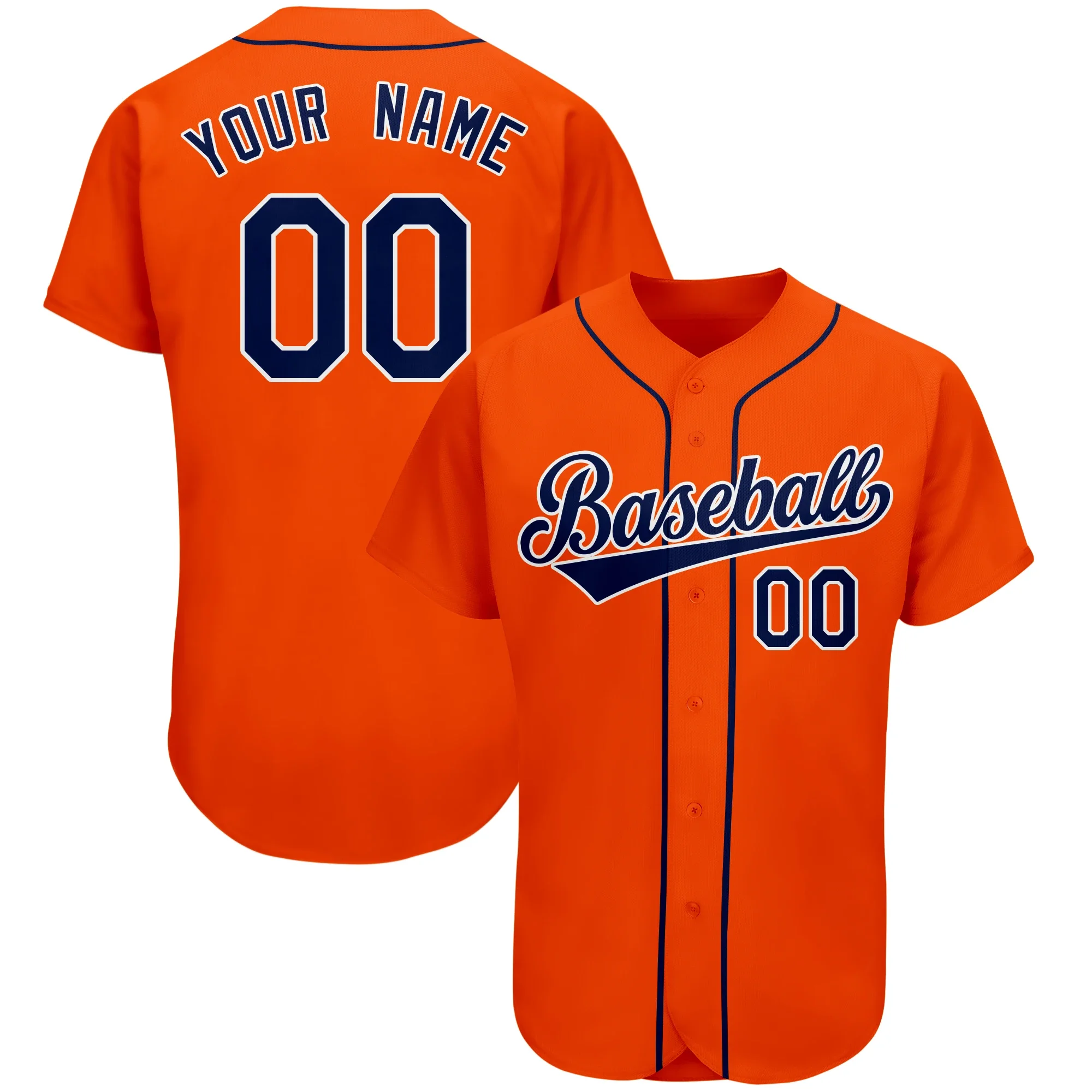 Custom Baseball Jersey Full Sublimated Team Name/Numbers Make Your Own Softball V-neck Shirts for Men/Kids Outdoor Game Big size