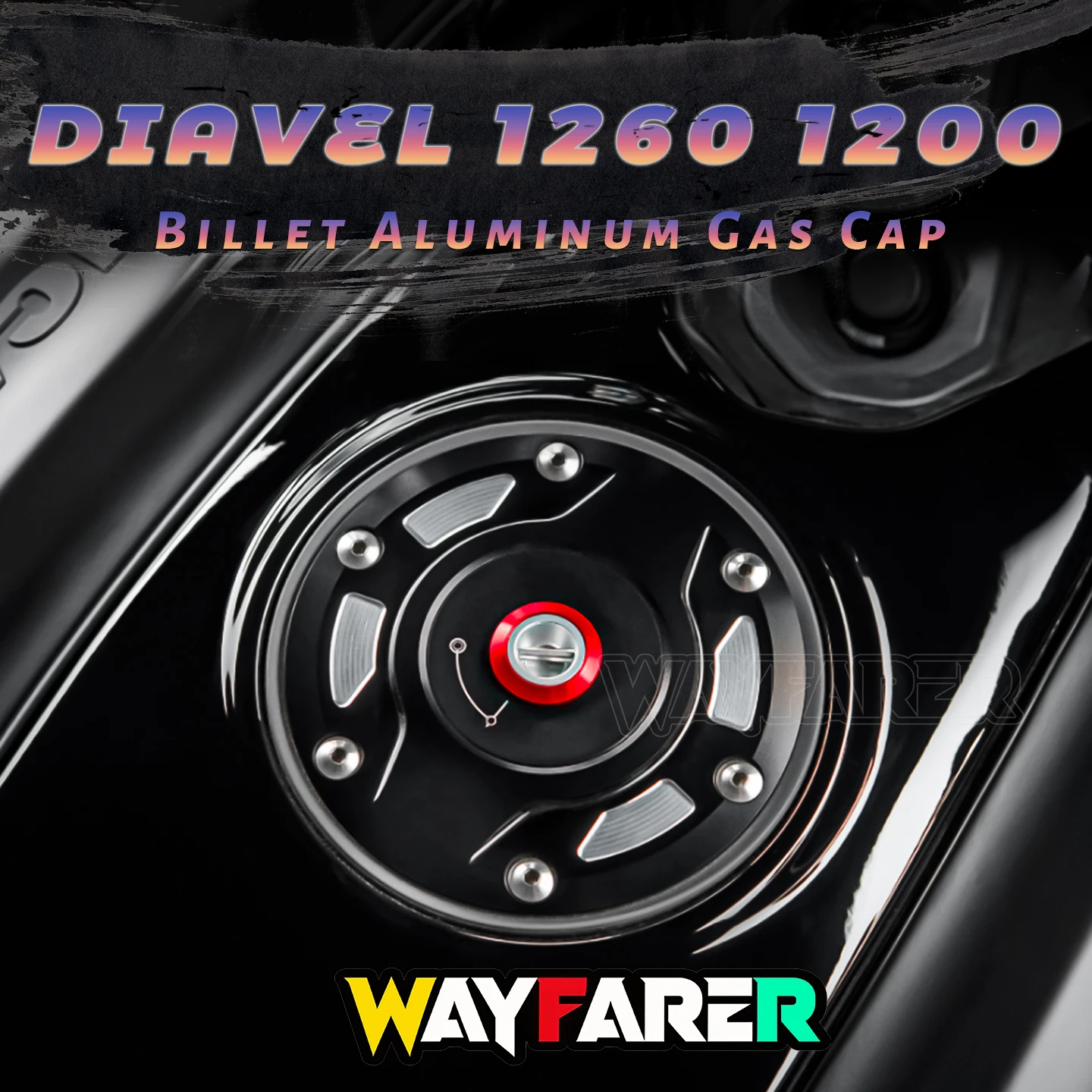 Racing Parts For DUCATI Diavel 1260 1260S HYPERMOTARD 950 SP RVE Billet Tank GAS Cap Motorcycle CNC Fuel Tank Cap With Key