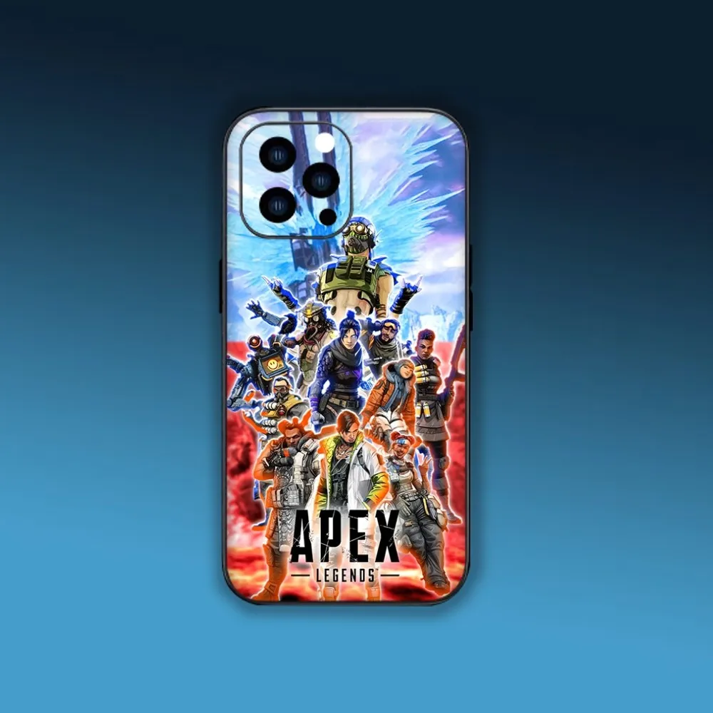 A-Apex Legends Game Phone Case For iPhone Mini 11 12 13 Plus Pro Max 14 15 XR XS Black Shell