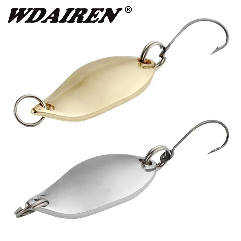 

1Pc Metal Spoon Bait Rotating Wobblers Artificial Bait Catfish Carp Fishing Lure Silver Gold Bass Baits Pesca Pike Fishing Tackl