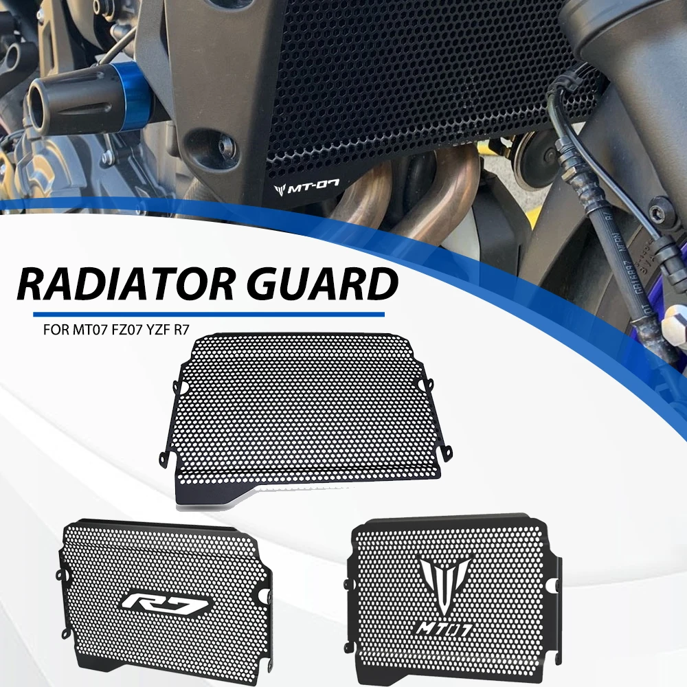 

For Yamaha MT-07 YZFR7 YZF R7 2021 2022 2023 Motorcycle Radiator Guard Grille Protective Cover Protector Cover MT07 FZ07 YZF-R7