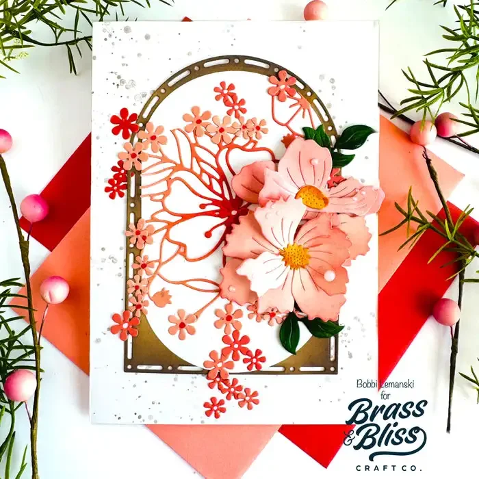 2025 New Blossoms Booth Wooden Fence Dot Nested Arches Metal Cutting Dies DIY Scrapbook Gift Card Craft Template Decoration